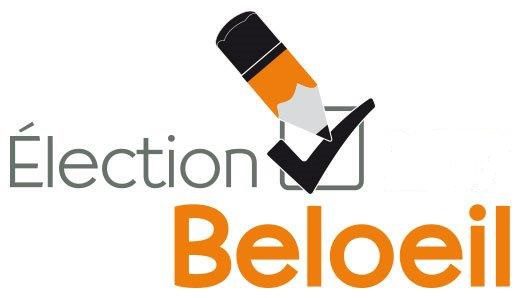 Logo de l'élection municipale de Beloeil, représentant un crayon coché dans une case.