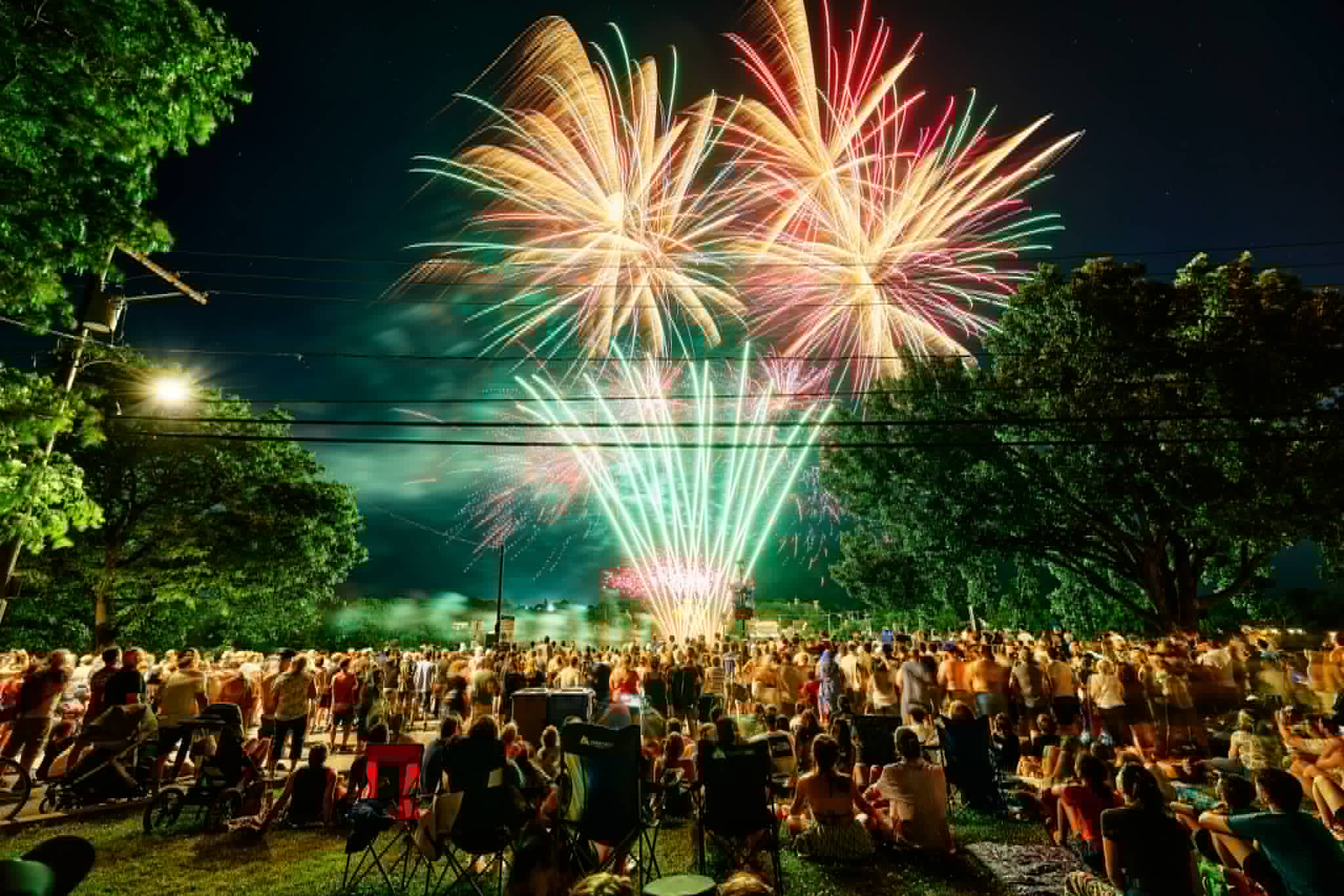Feux d'artifice au Vieux-Beloeil